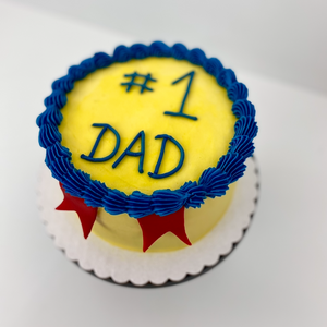 Number 1 Father's Day Cake